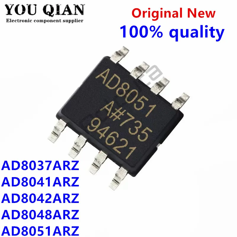 Набор микросхем AD8037ARZ AD8037 8037A AD8041ARZ 8041A AD8042ARZ AD8042 AD8048ARZ AD8048 8048A AD8051ARZ AD8051 8051A sop-8, 5 шт.