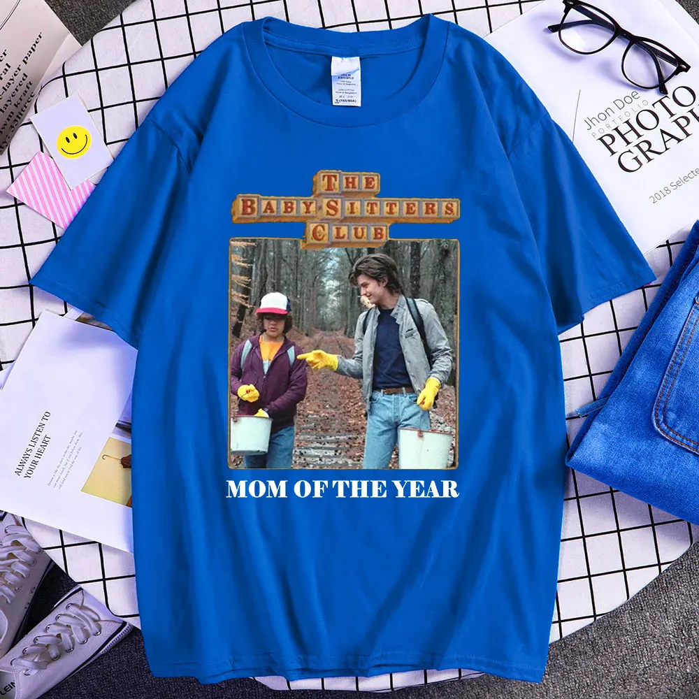 

Летняя женская забавная футболка Стива Харрингтона, футболки с принтом «Мама нового года», «очень странные дела», футболка большого размер...