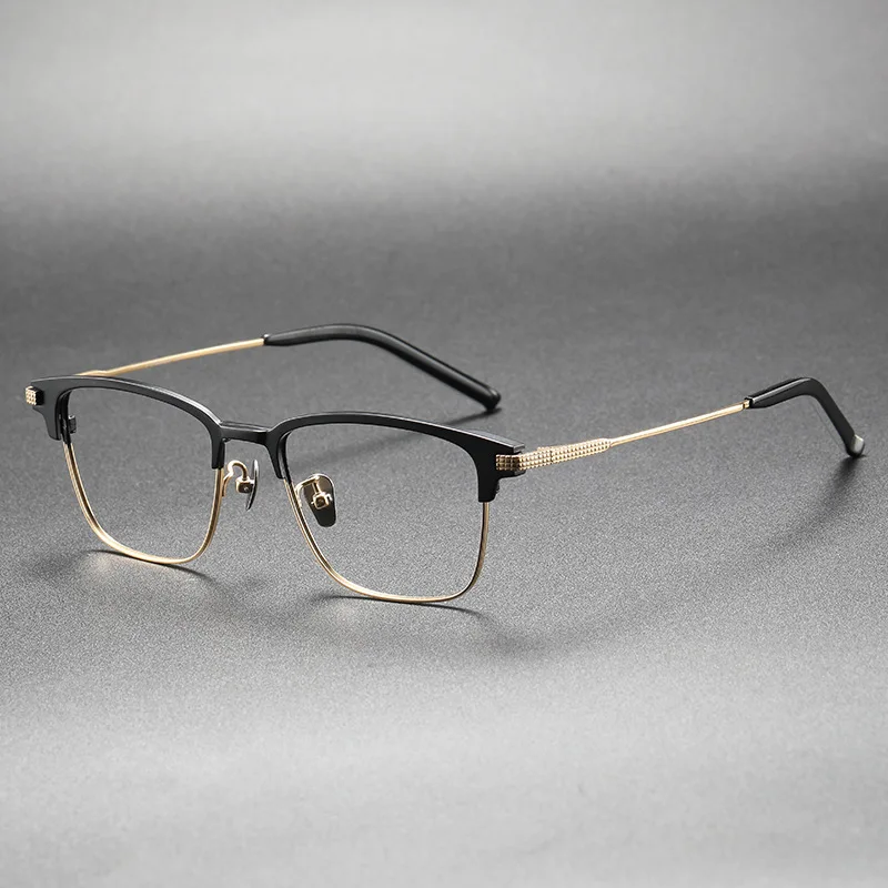 

Japanese Handmade Brand Titanium Glasses Frames Super Light Rectangle Eyeglass Frames Men Women Prescription Myopia Eyewear