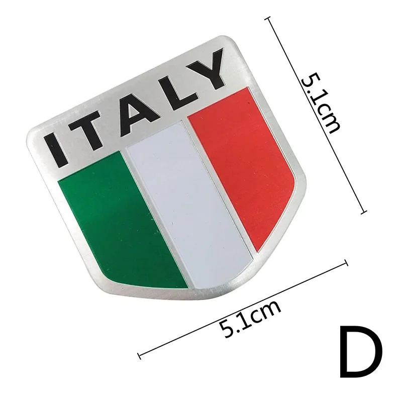 

Алюминиевая итальянская автомобильная наклейка, флаг Италии, аксессуары для стайлинга автомобилей, эмблема, 3D наклейки для chevrolet skoda honda, авто значок, наклейка