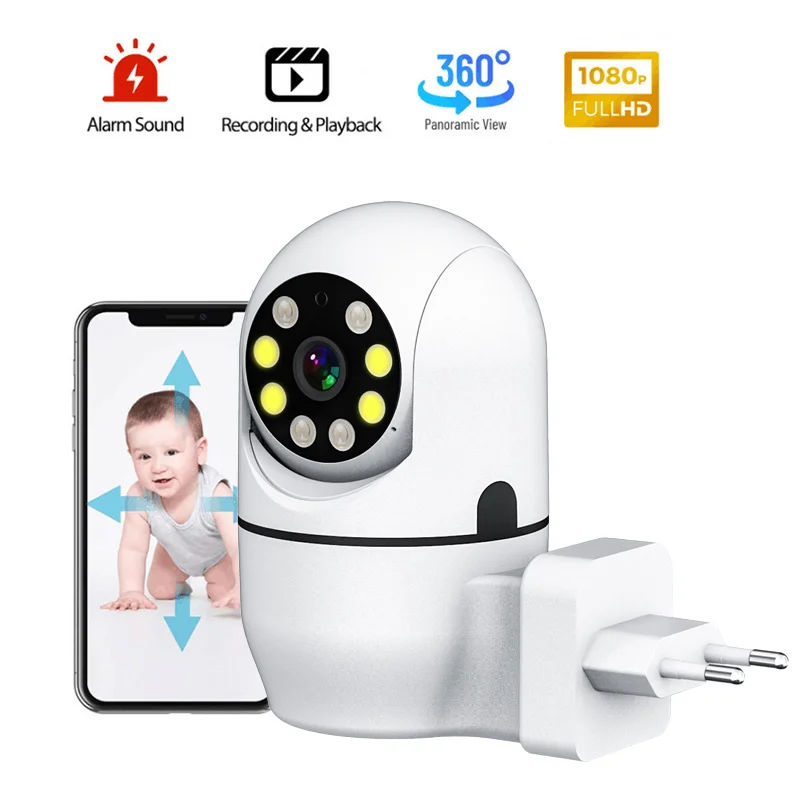 

Auto Tracking Ip Camera Mini Motion Detection Mobile Remote Wifi Camera Night Vision Protection Cams Smart Home Audio Video Cam