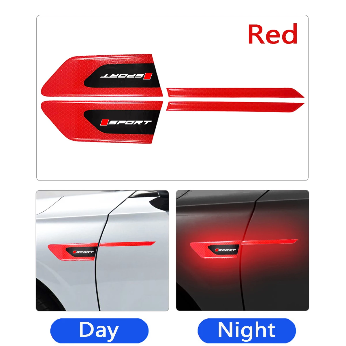 Светоотражающая предупреждающая лента для дверей автомобиля наклейки Toyota Honda Mazda