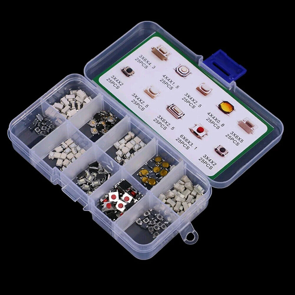 

Car Remote Control Push Button Switch Car Keys Button Touch Microswitch With Box Touch On/Off Switch Replacement Accessories