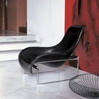 italian light luxury sofa chair living room furniture single leisure chair designer leather art rest half lying single chair