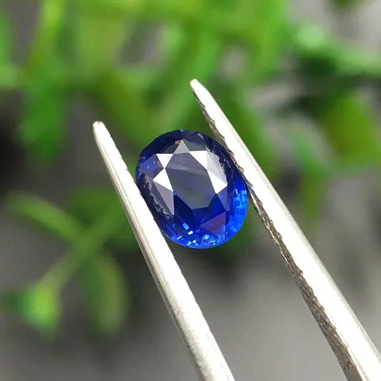 Овальные подвески из натурального сапфира дизайн колец голого камня встроенный