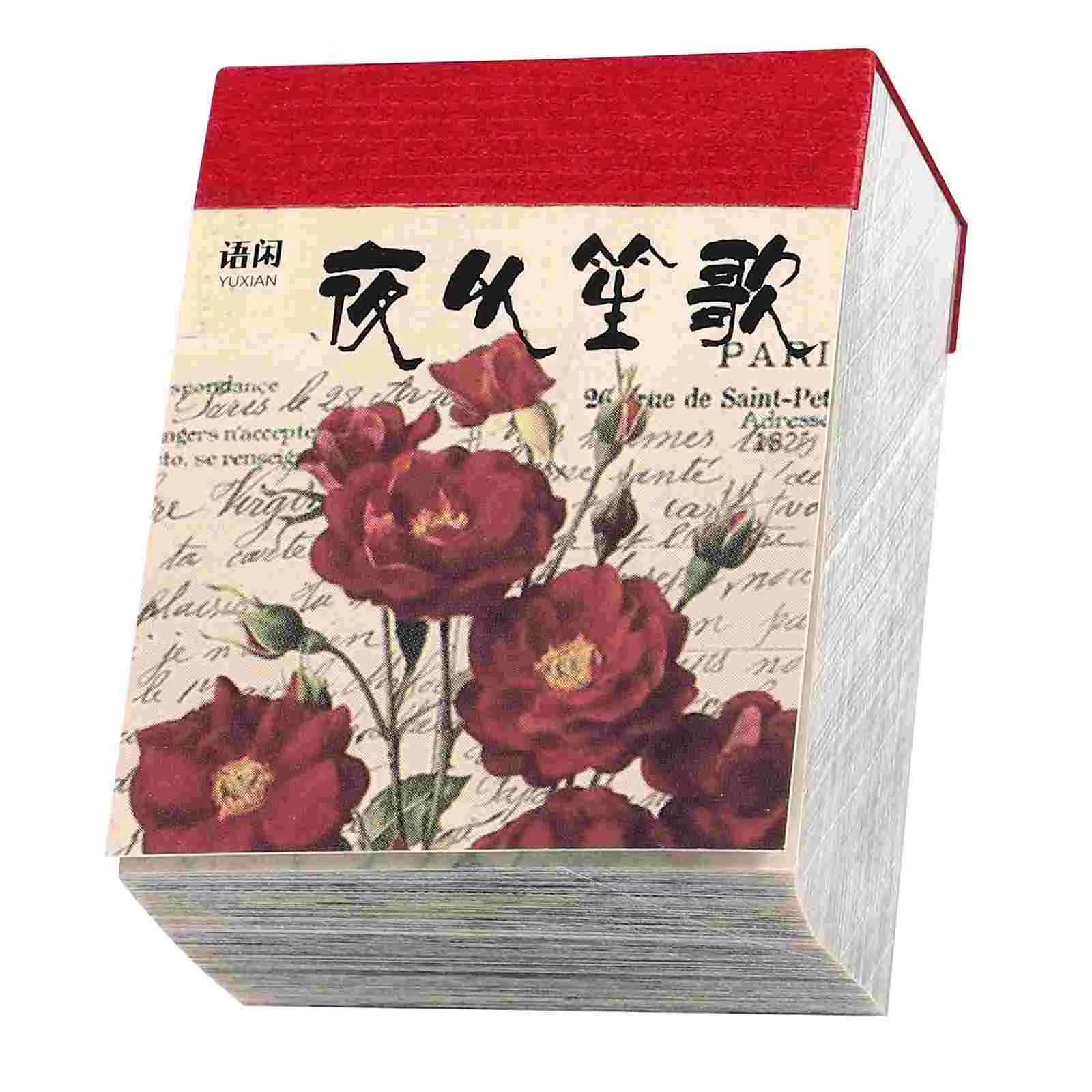 

365 Sheets Material Book Vintage Paper Craft Crafts Projects Miniture Decoration Notebook Child Kids