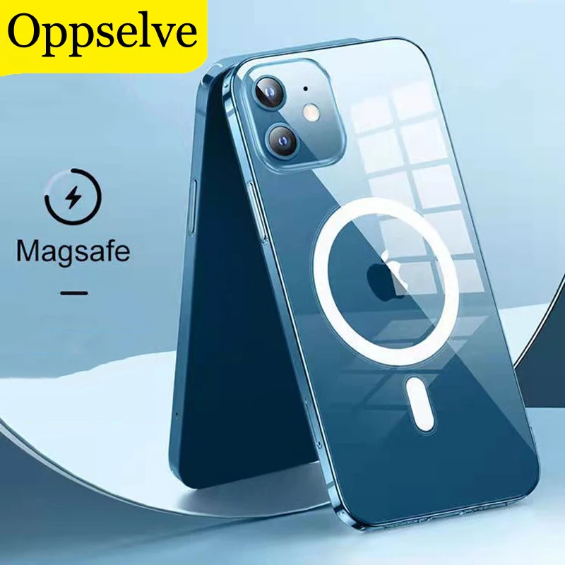 

Магнитный чехол с беспроводной зарядкой для iPhone 13 Mini 12 11 Pro MAX XR X XS 7 8 Plus SE 2020