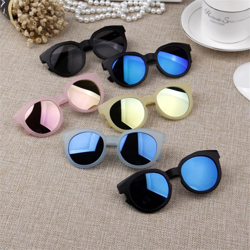 

iboode Kids Sunglasses Colorful Reflective Mirror Sun Glasses Children Boy Girl Baby UV400 Protection Eyewear Shades Goggles