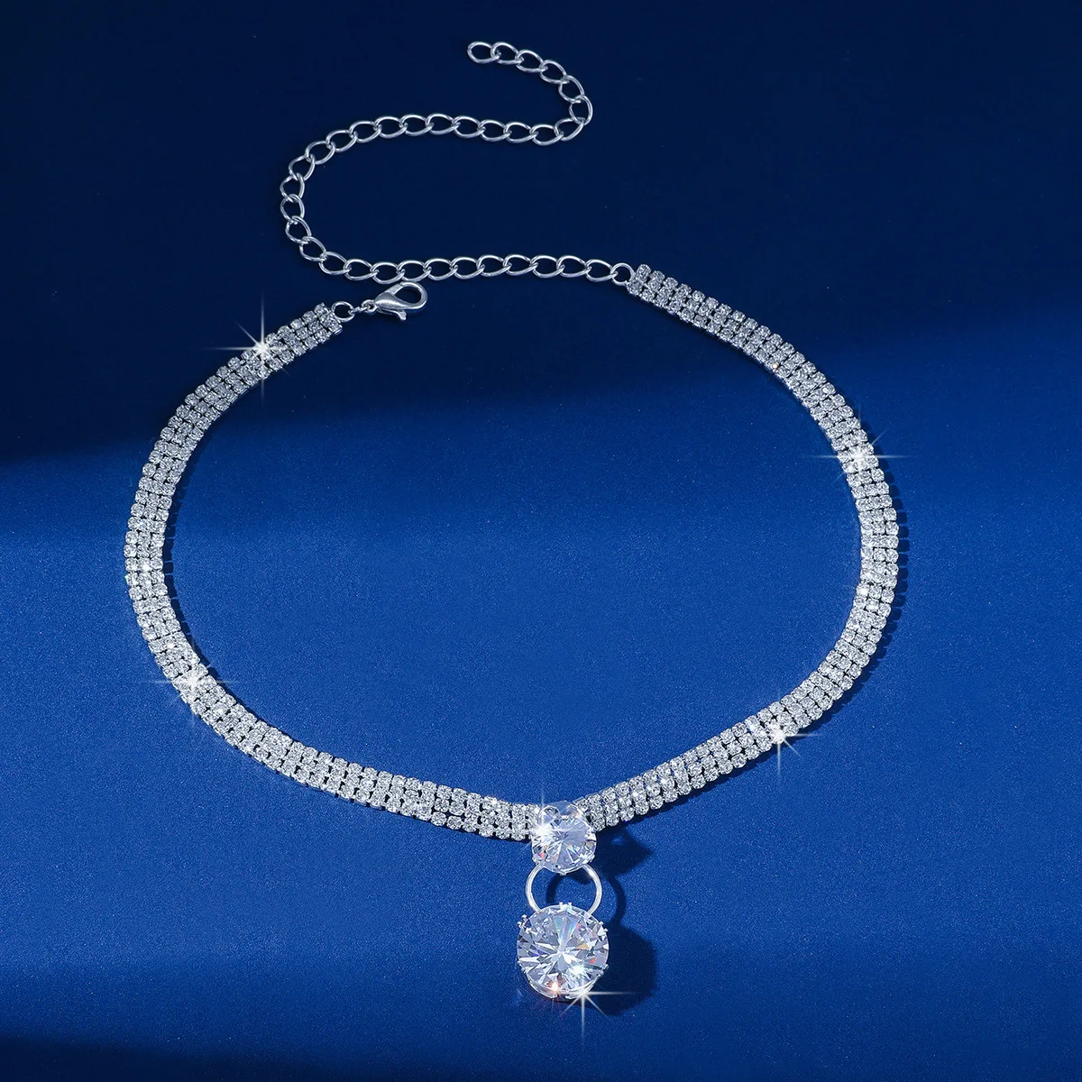 TREAZY новинка подвеска из циркония искусственное ожерелье-чокер для женщин