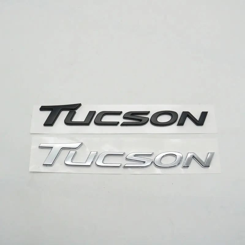 Для Hyundai Tucson 2010-2014 Задняя Крышка багажника Серебряная черная эмблема значок