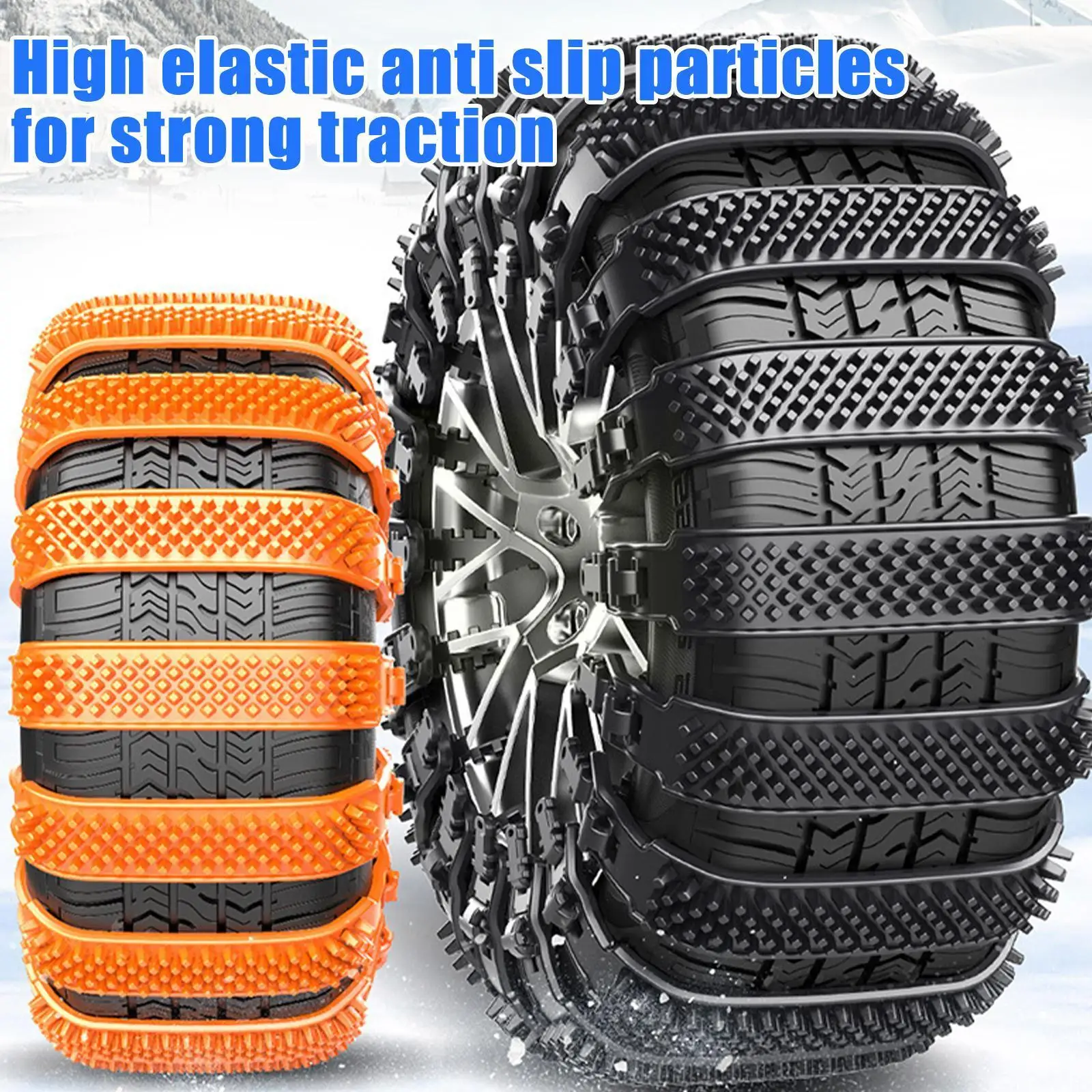 

Thickened Crawler Car Tire Anti-skid Chain Anti-skid Chain Chain Anti-skid Mud Snow Universal And O3Q9