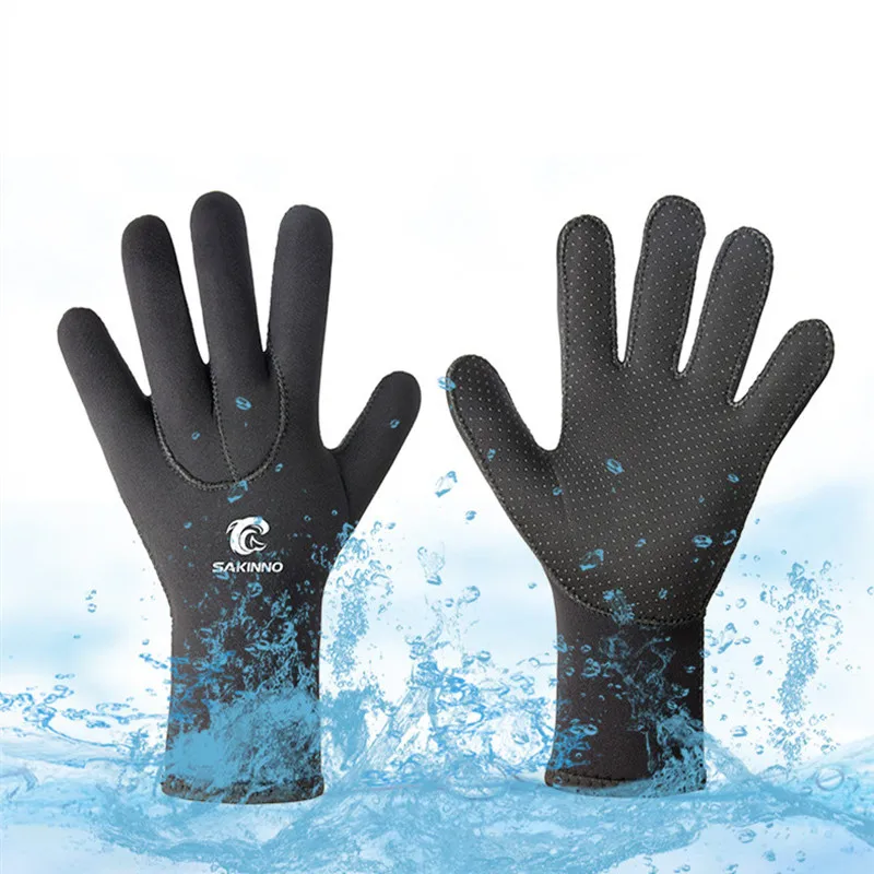 3mm Diving Gloves Men And Women Warm Non-Slip Stab-Proof Anti Jellyfish Gloves Scuba Diving Skateboard Extreme Sports Hand Gear