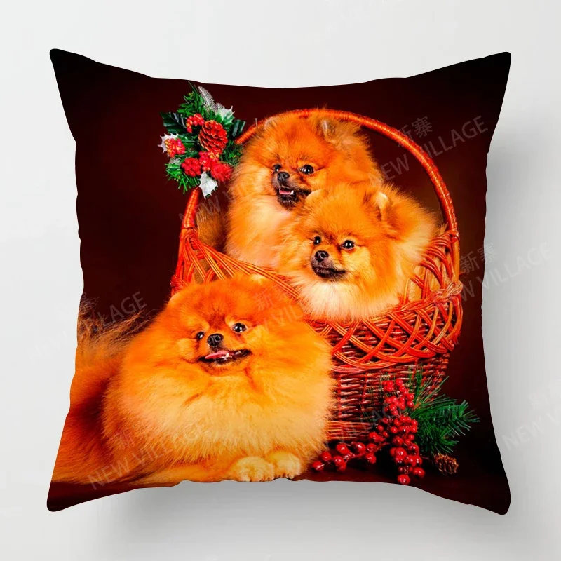 Декоративные наволочки для домашней гостиной рождественские Короткие Плюшевые