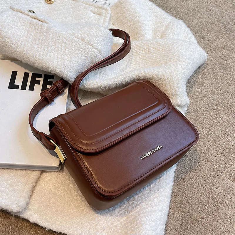 

Сумка кросс-боди с клапаном LEFTSIDE 2022, Модные Винтажные женские кожаные дизайнерские сумки и кошельки, маленькие сумки на плечо