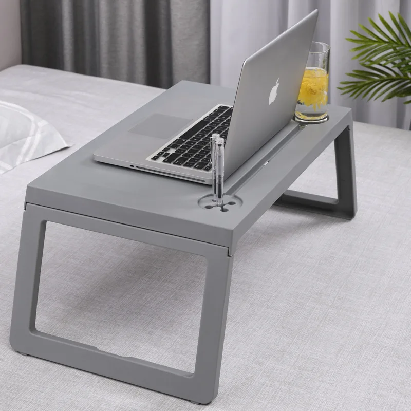 

Folding Computer Desk Simple Desk Bedroom Lazy Table Plastic Student Bedroom Bed Table Confinement Dining Table Household