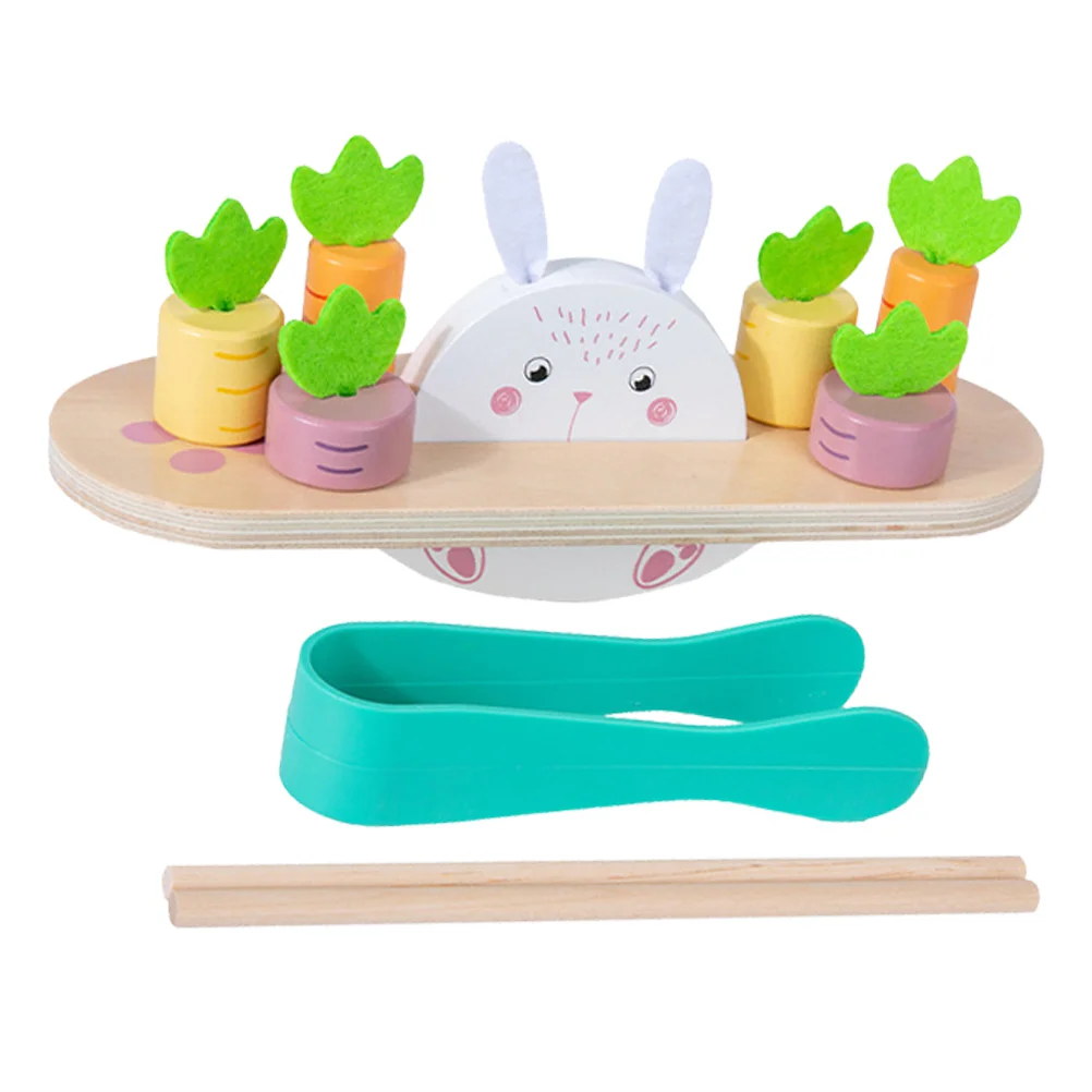 

1 Set Rabbit Radish Balancing Block Motor Skills Education for Kids