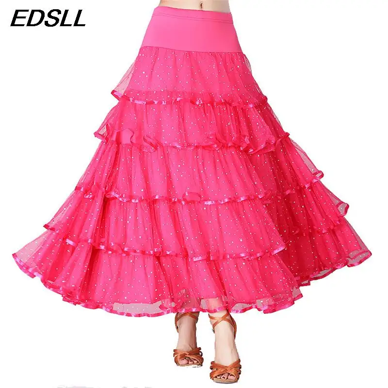 Женская юбка для современного танца женская вальса большая распашная латинских