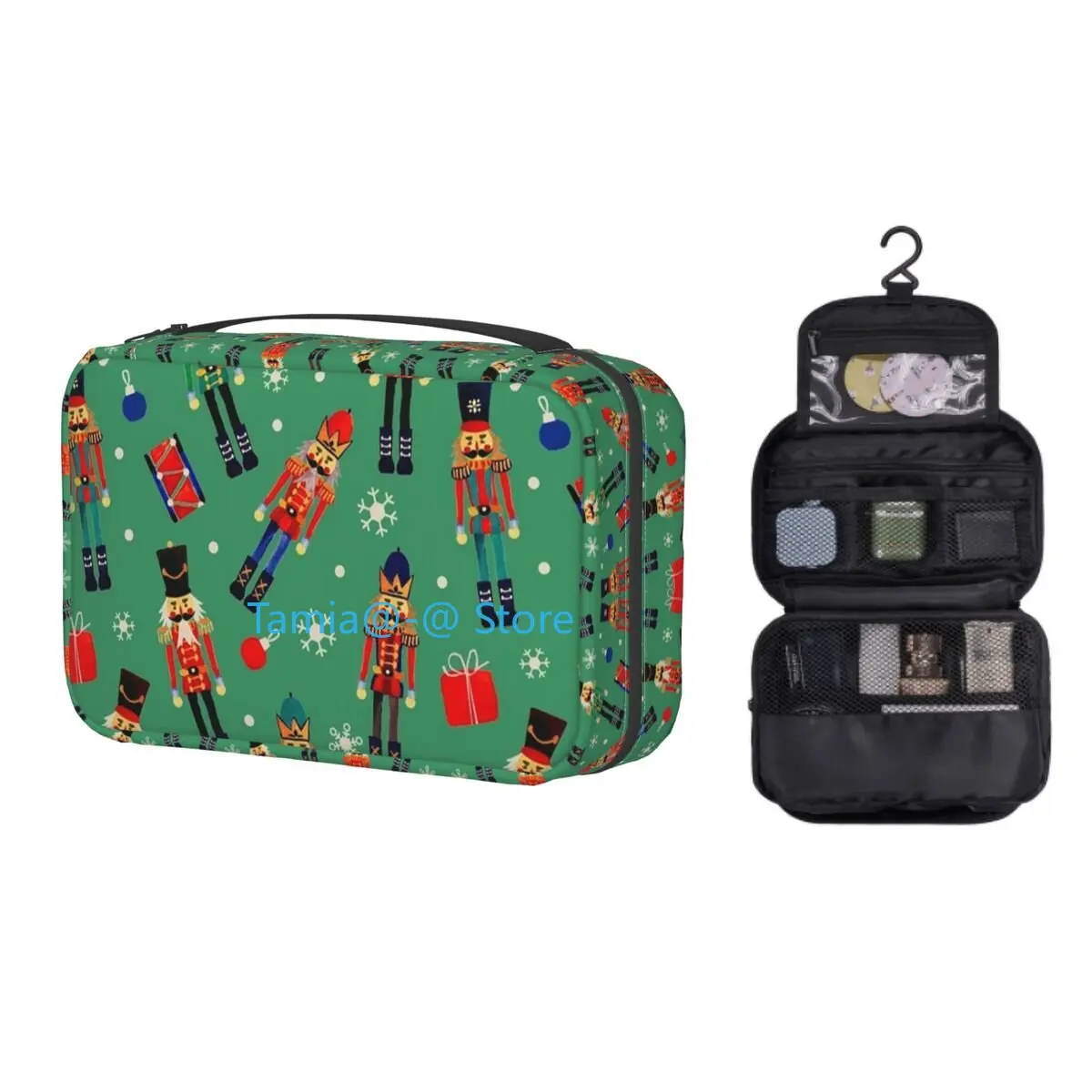 

Индивидуальная Праздничная Сумочка для туалетных принадлежностей, Женский Праздничный Рождественский органайзер для косметики, Женский о...