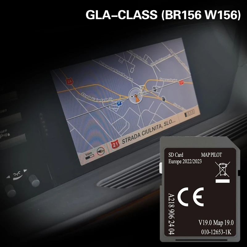 

For Mercedes GLA-CLASS (BR156 W156) Map Cover Europe Poland Netherlands 32GB SD Card