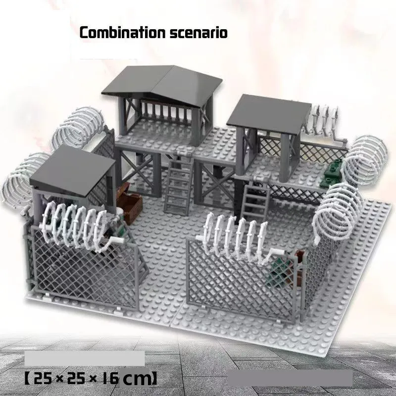 Обновленные наборы строительных блоков военной базы DIY WW2 модель армии сцены