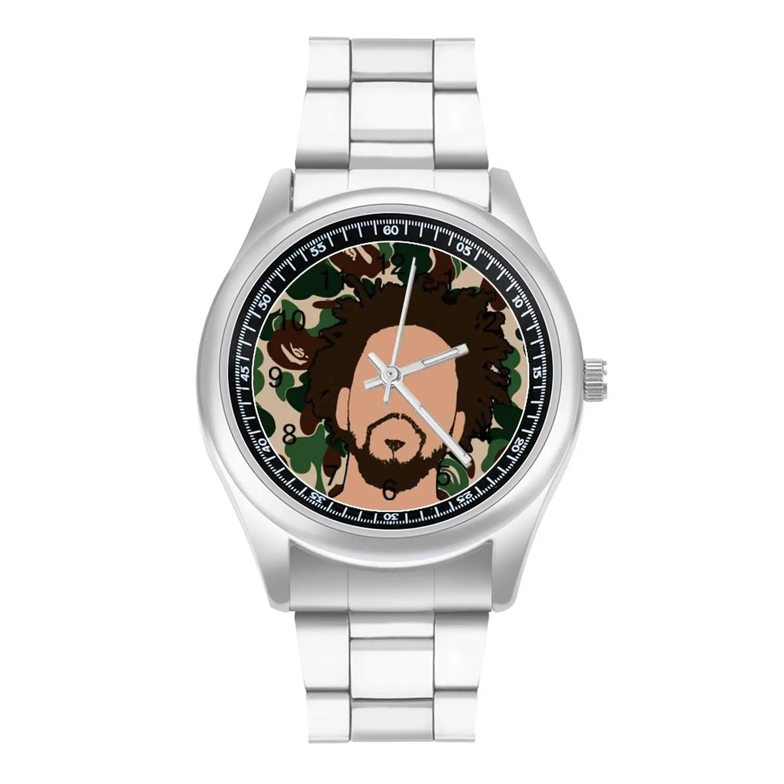 

Abstract Rap Cole Quartz Watch J Cole Music Platinum Record Design Beautiful Wrist Watch Steel High Class Outdoor Men Wristwatch