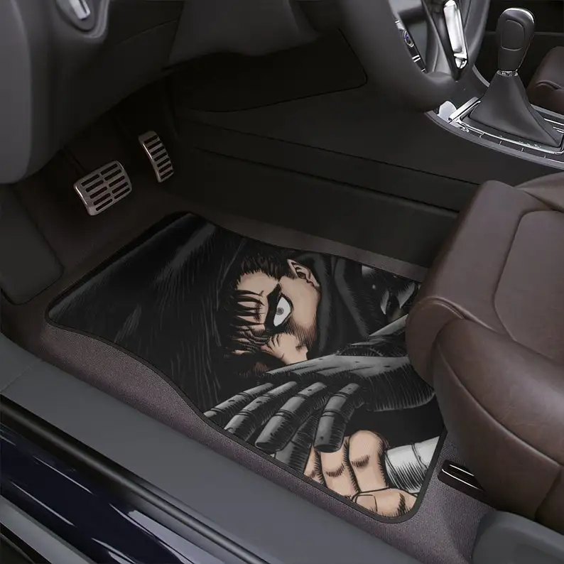 

Berserk Guts, car floor mat, kawaii mat, anime car floor mats, car interior decor, car decorations, gift, art, berserk armor, be