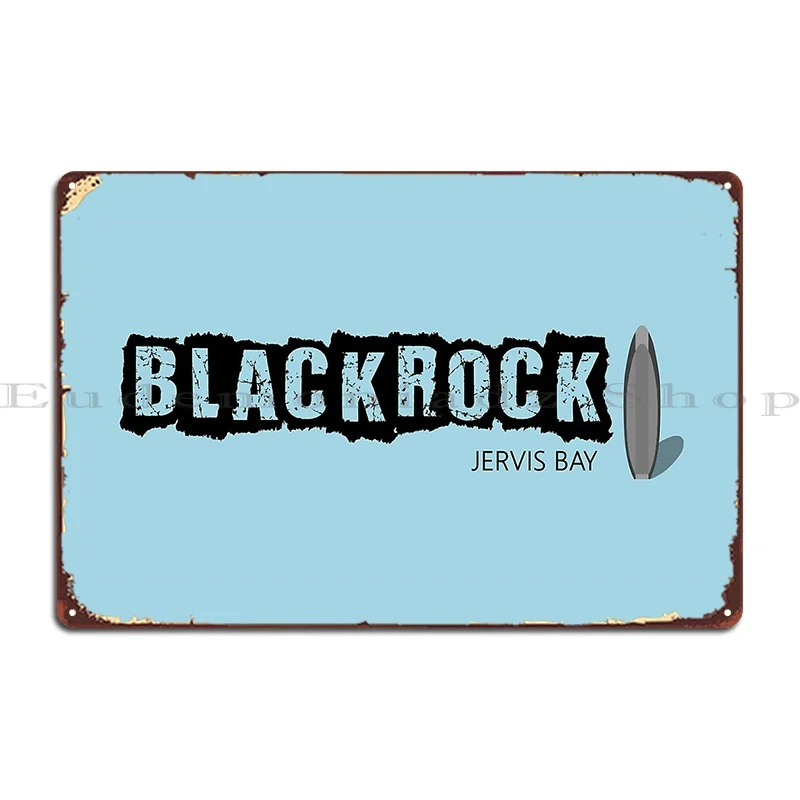 Металлический плакат с надписью Black Rock Jervis Bay Nsw