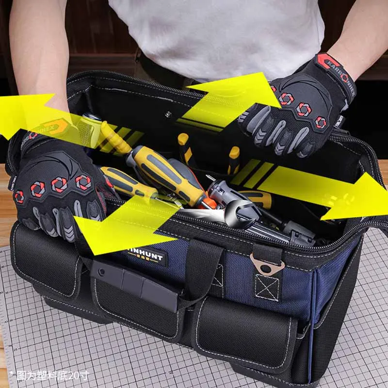 Large Tool Bag Heavy Duty Hand Tools Accessories Electrician Sholder Bag Wrench Organizer Bolsa Herramientas Tools Packaging