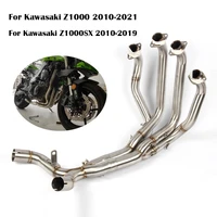 for kawasaki z1000 2010 2021 z1000sx 2010 2019 years motorcycle exhaust front link pipe slip on muffler stainless steel tube