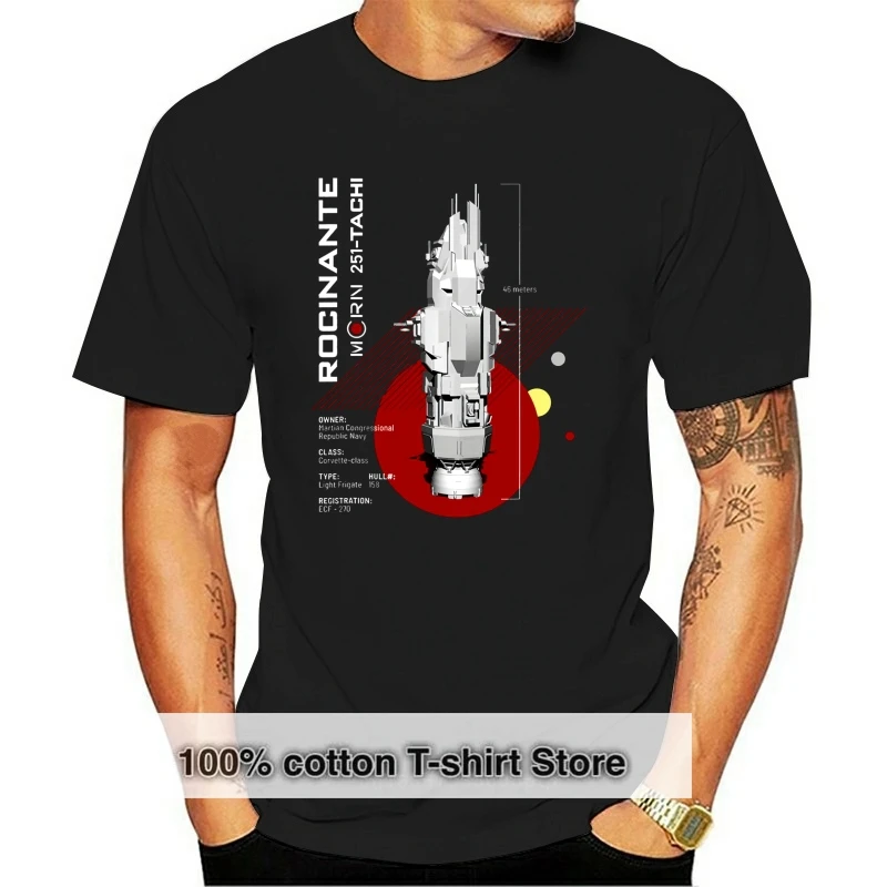 

Летняя мужская футболка с коротким рукавом The просторный корабль Rocinante 2019