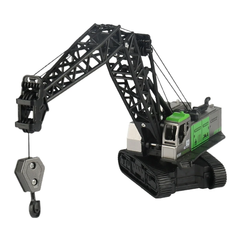 

Kid Engineering Vehicle Hoisting Machine Model Realistic Crane Car for Boy Stimulation Hoisting Machine