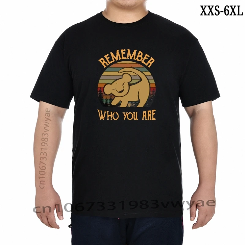 

Футболка Simba мужская с круглым вырезом, хлопковая рубашка в винтажном стиле, цвет черный, лето