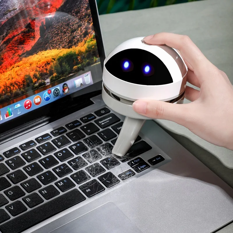 

Настольный ручной мини-пылесос с USB-портом и щеткой для чистки