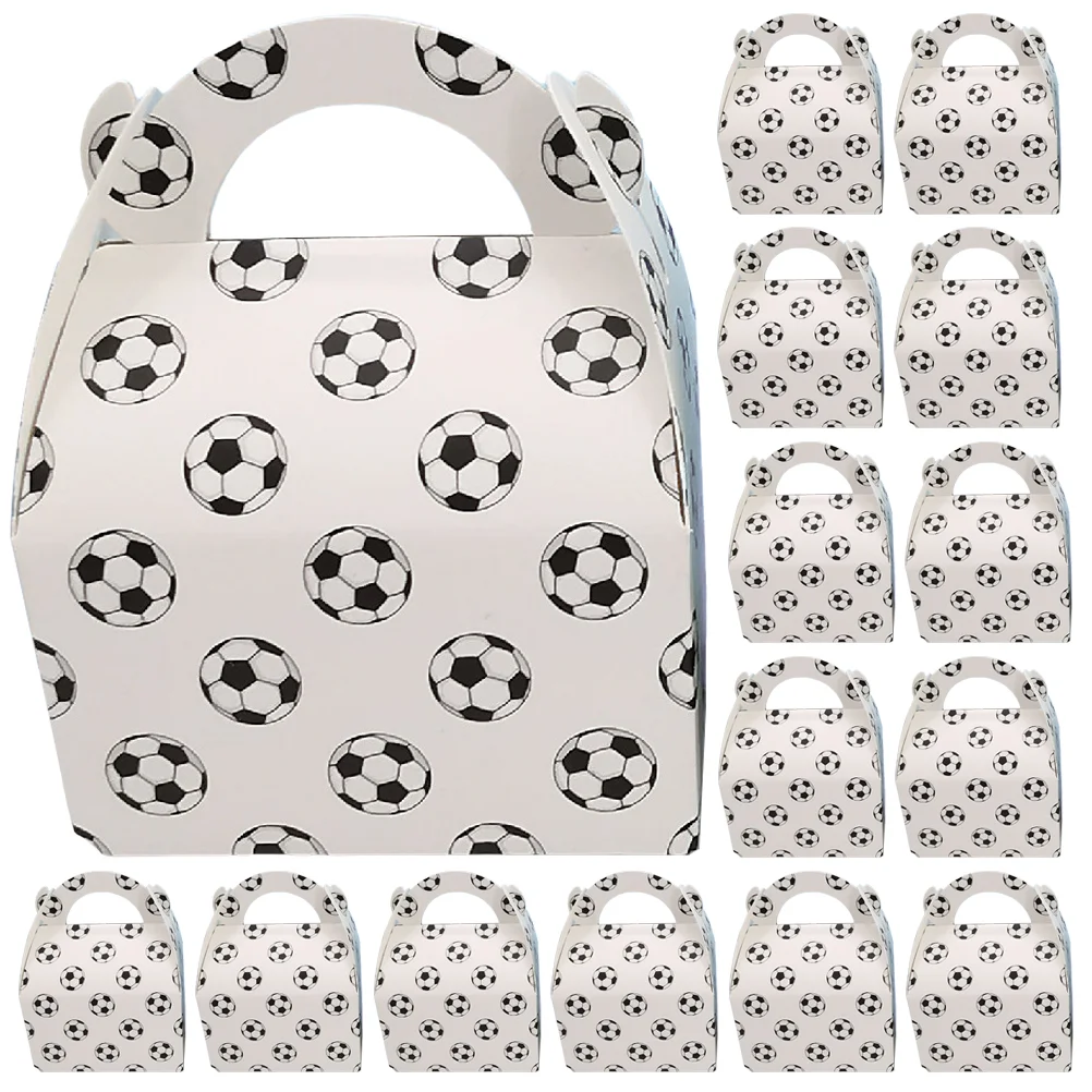 

50Pcs Football Party Boxes Party Gift Goody Treat Candy Boxes Soccer Themed Party Favors