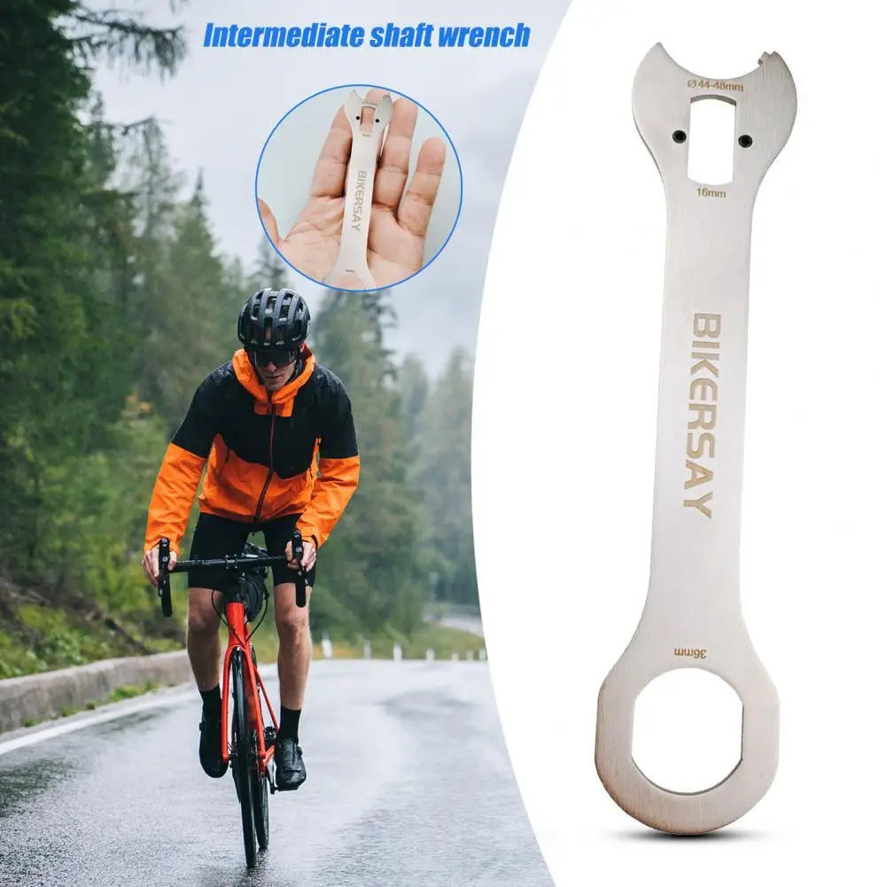 

Sturdy Crank Wrench Heat Treatment Stainless Steel Wear Resistant Crank Spanner Bike Tool for Repair Shop набор инструментов