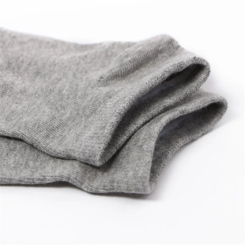 5Pairs Casual Men's Socks Spring Summer Solid Color Boat Socks Breathable Comfortable Black White Gray Men Women Invisible Socks