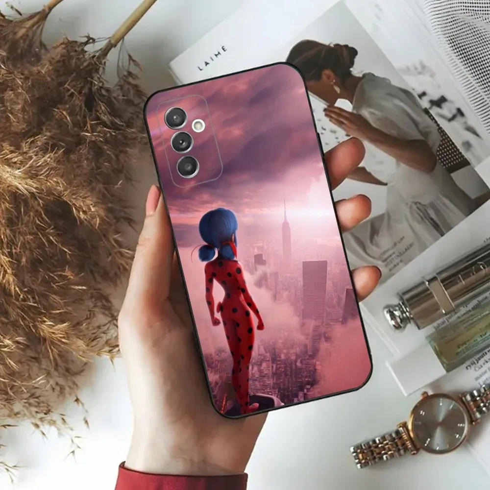 Cat Noir Phone Case For Samsung Galaxy A20 A21s A22 A31 A32 A52 A53 A72 73 A80 A91 L-LadybugeS Soft Black Cover