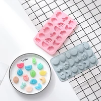 a variety of fruit shape diy chocolate silicone mold fondant cookie baking tool for cake cake decoration silicone baking tray