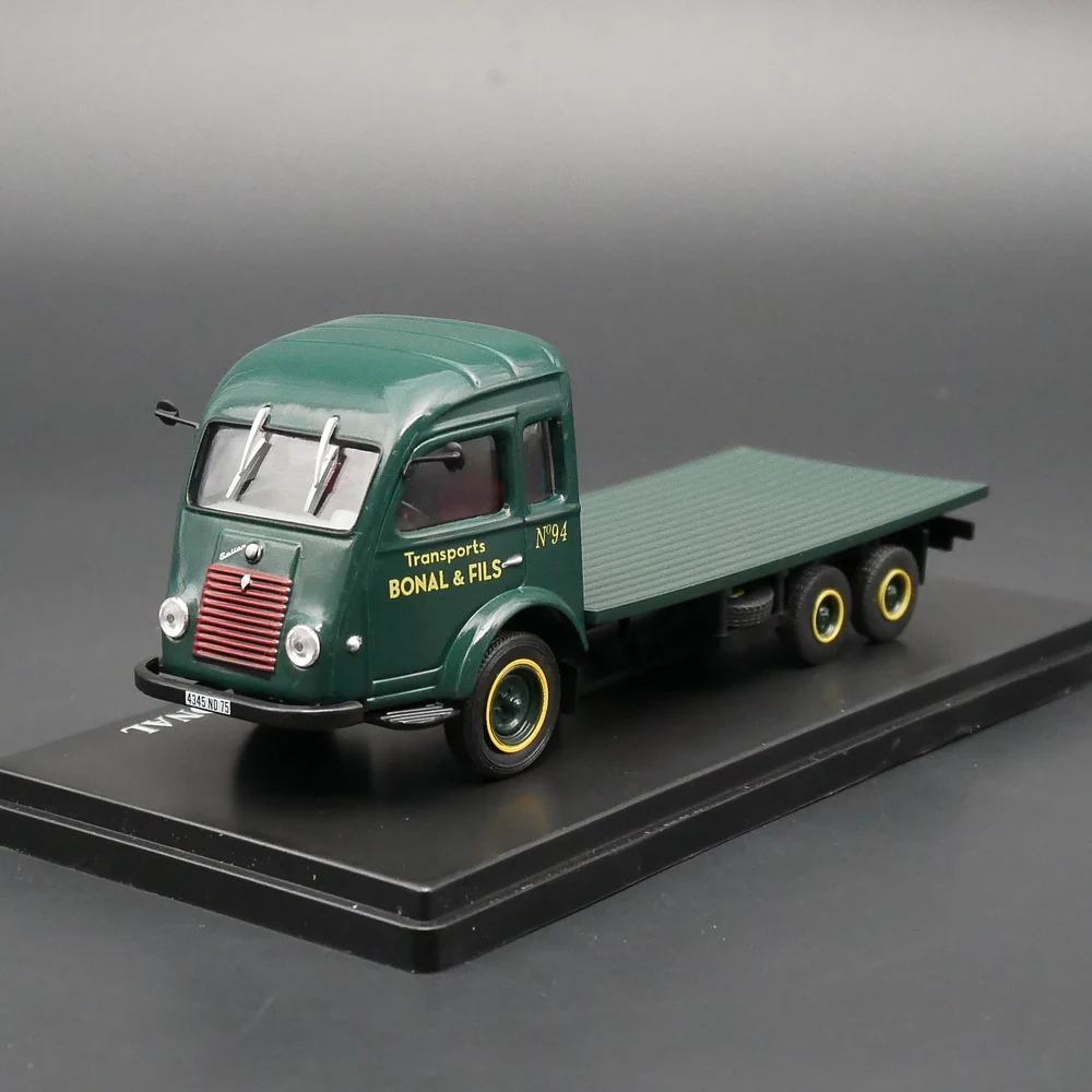 

Ixo 1:43 Renaults SINPAR SSU PLATEAU SURBAISSE BONAL Trailer Truck Limited Edition Resin Metal Static Car Model Toy Gift