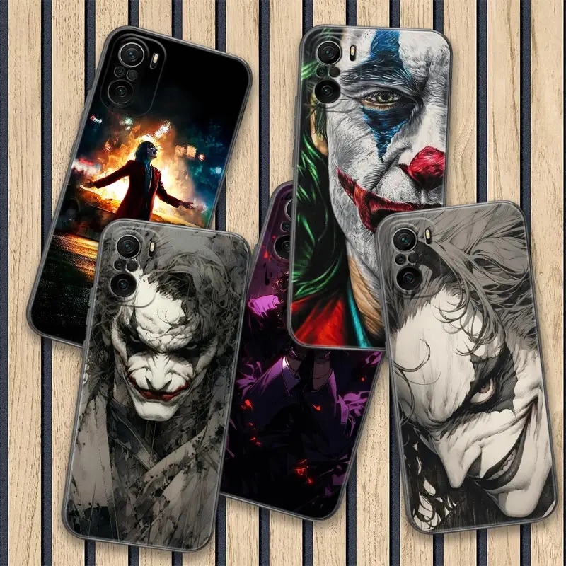 Классные чехлы для Xiaomi Poco F6 Pro с изображением клоуна Джокера X3 NFC X6 X4 X5 M2 M4 M5 M6 F3 F4 F5 14