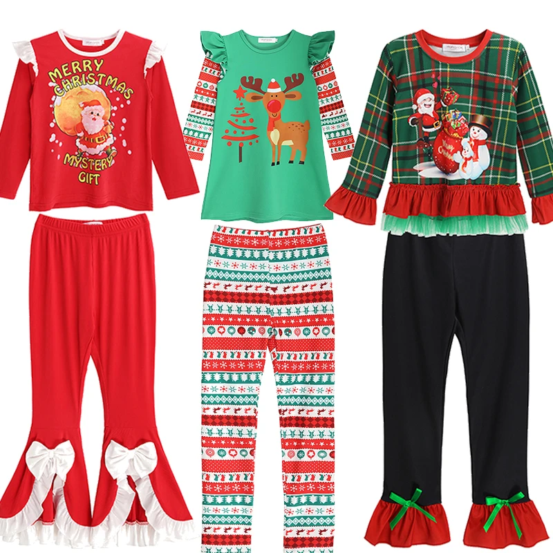 

2024 New Year Kids Girls Christmas Cosplay Costume Santa Claus Dress Baby Xmas Clothes Set Baby Girls Party Performance Clothing