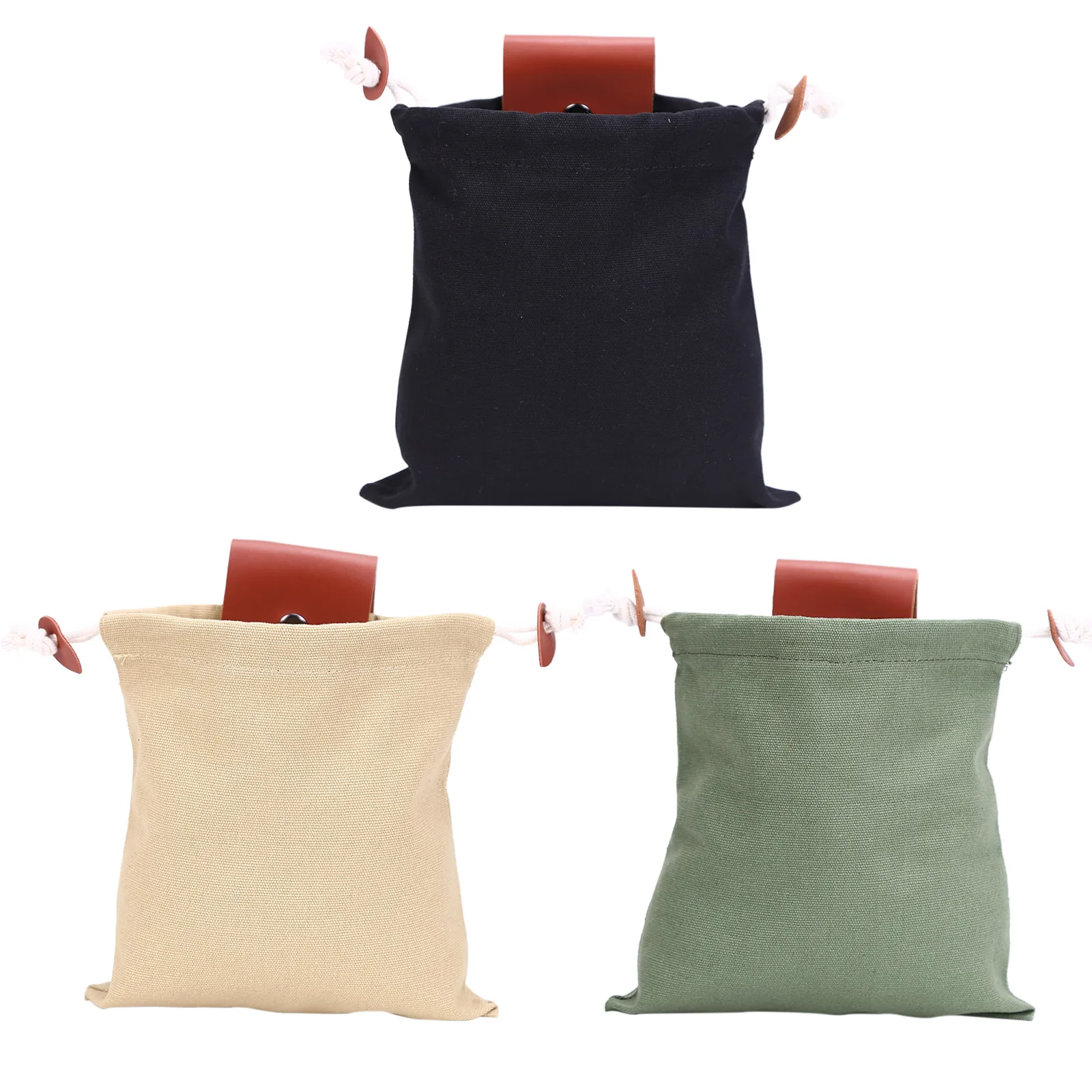 

1 шт., Женская холщовая поясная сумка с завязкой-пряжкой