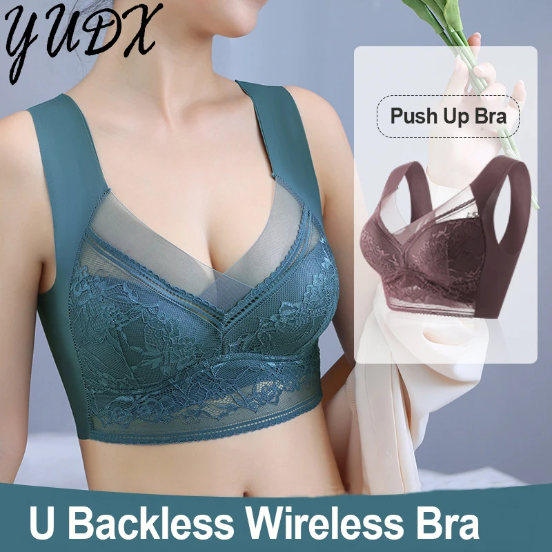 

Lace Bras for Women Large Size Seamless Bra Underwear Push Up Sport Bra Night Crop Top Femme Bralette Vest Sexy Lingerie