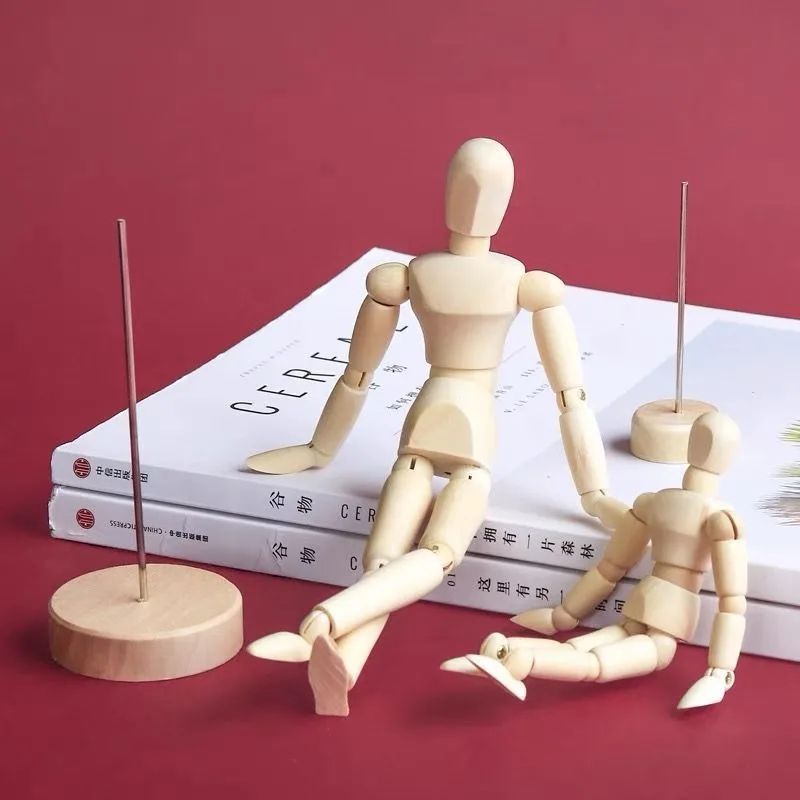 Художественные подвижные конечности деревянный настольный декор фигурка модель