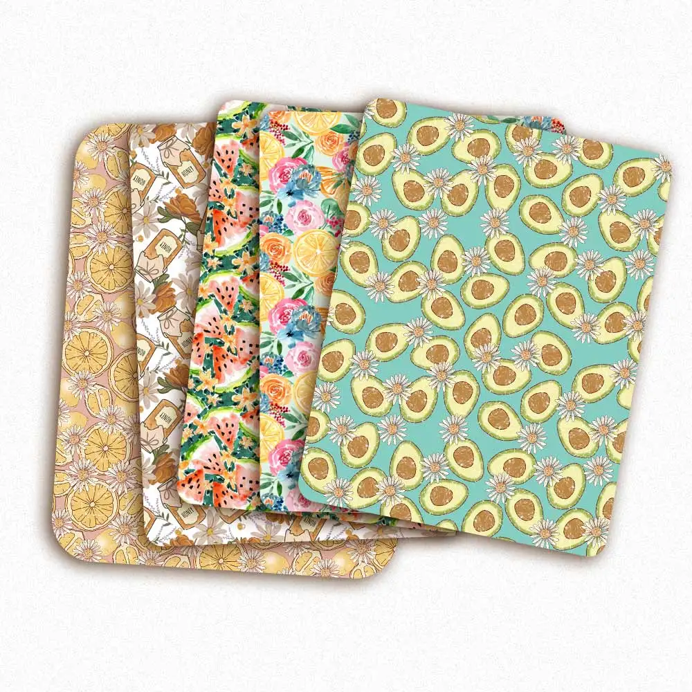 

IBOWS Polyester Cotton Sheet Summer Fruit Avocado Printed Cloth Fabric Patchwork Home Textile DIY Masks Bags Craft 45*145cm/pc