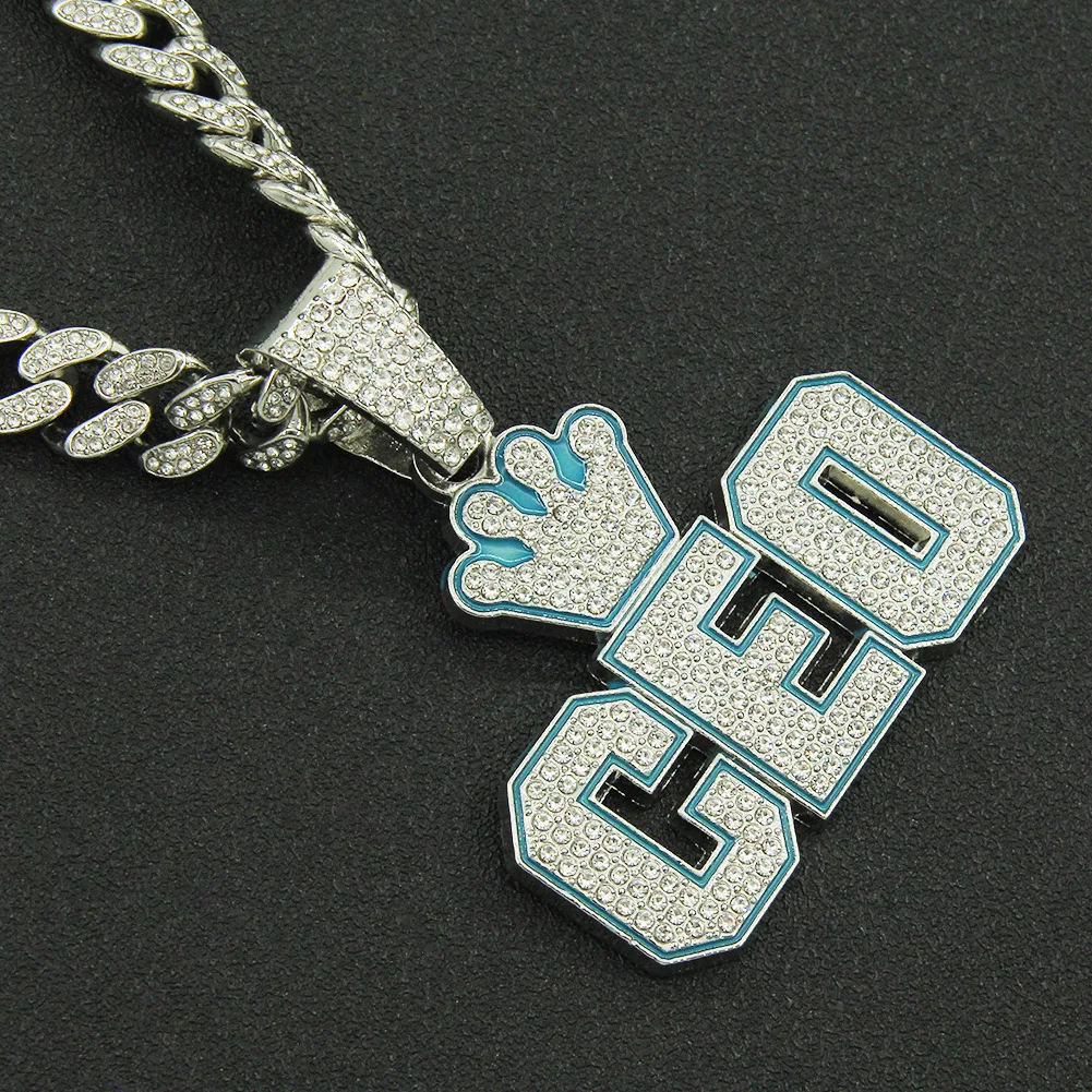 Подвеска в стиле хип-хоп с кристаллами и |