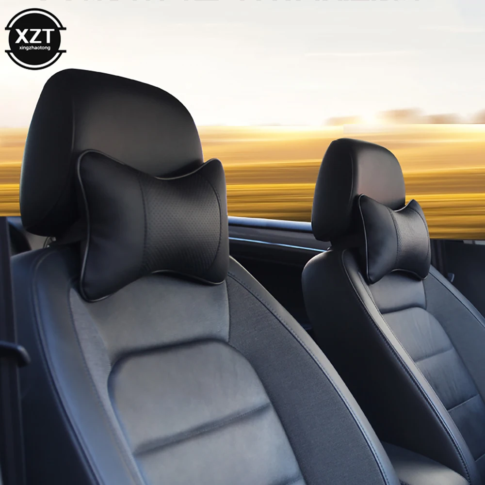 

1PC Car Neck Pillows Car Headrest Cushion Support Seat Lumbar Pad Universal Backrest Safety Mat Auto Interior Supply Accessories