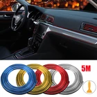 Универсальные Декоративные гибкие ленты для автомобильного литья, 5 м1 м, молдинги для салона автомобиля, крышка автомобиля, отделка, приборная панель двери Edgein, автостайлинг