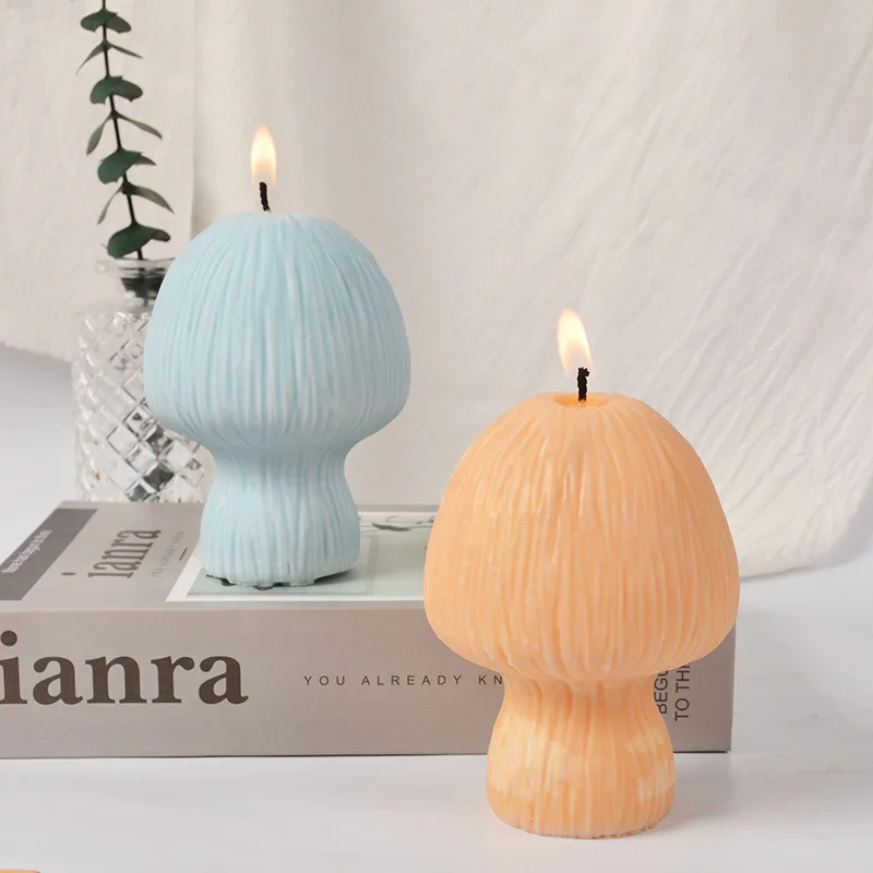 

Large Mushroom Candle Mold Handmade DIY Aromatherapy Fragrance Candle Silicone Mold Plant Soap Molds Plaster Wax Mould
