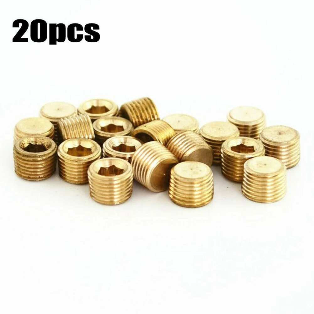 

20 шт., латунные розетки с шестигранной головкой, 1/8 дюйма, 6,5 мм